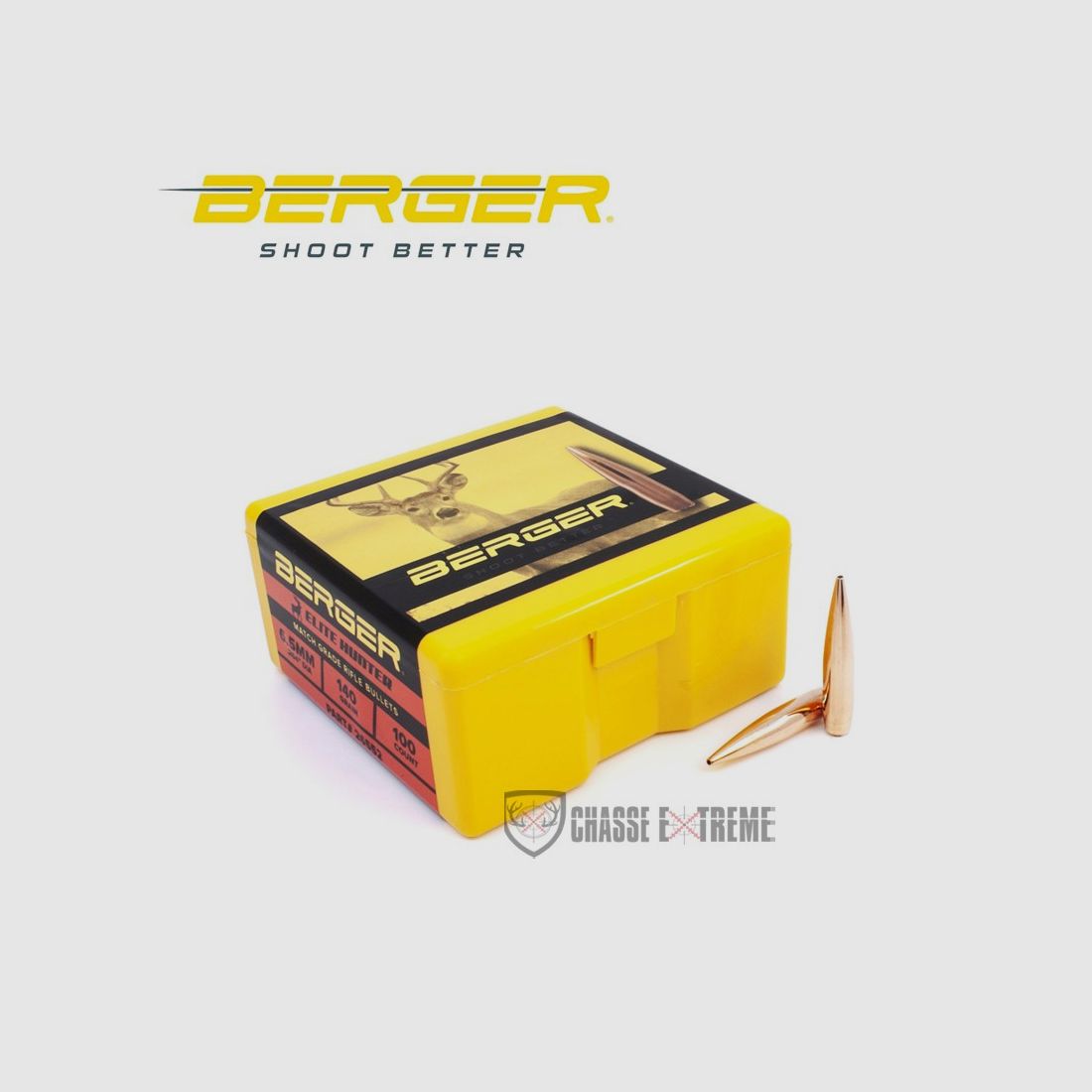 100 Ogives BERGER Cal 6.5mm 140gr Elite Hunter, image 2 sur 2