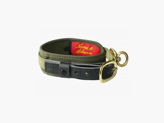Niggeloh De Luxe Collar Olive / Cognac XS 30-40 cm