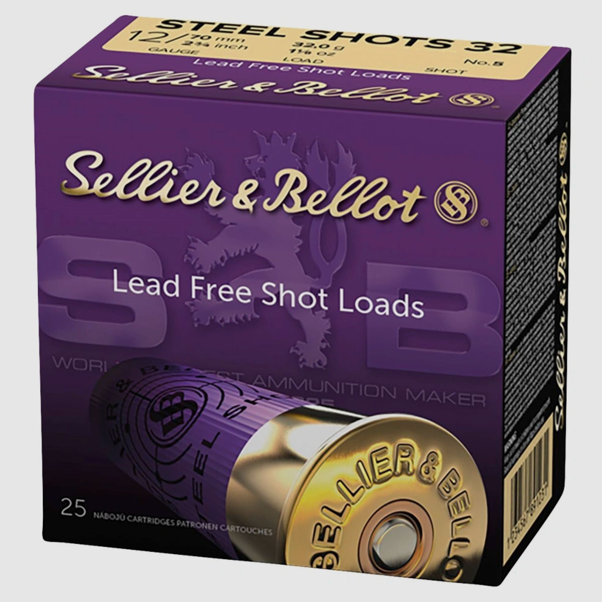 Sellier & Bellot 148310 12/76 Jagd Acier 4,8 mm 39g plomb d'acier