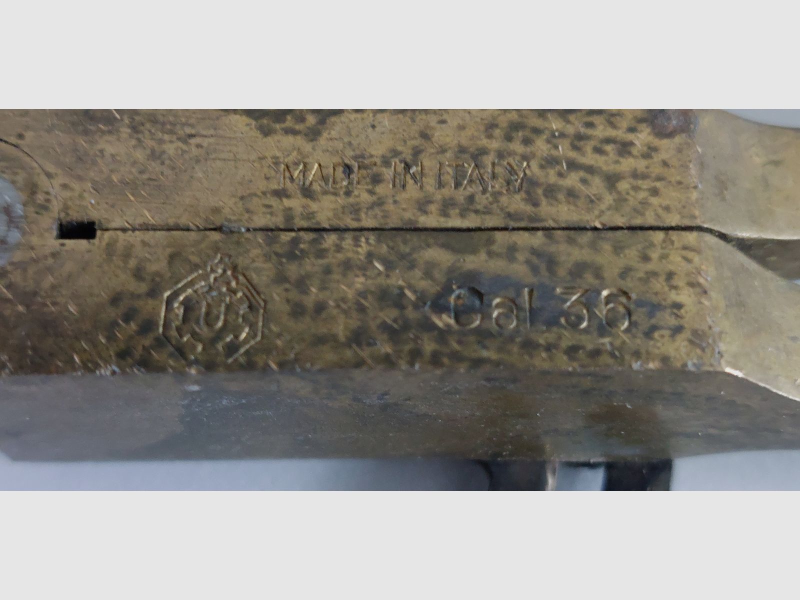 Kugelzange Cal .36 Messing Kokille