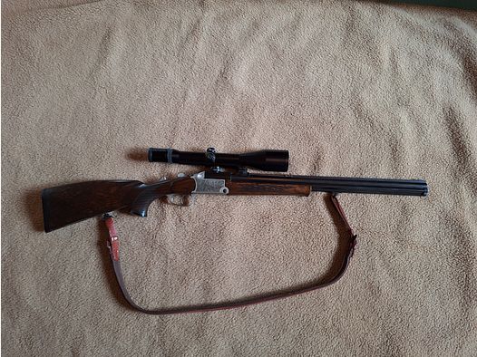 Doppelbüchsdrilling, Modell BD880, 20/76 Flinte, .22 Hornet Büchse, .30R Blaser Büchse mit Zeiss Diavari-ZM 3-12 x 56 T*