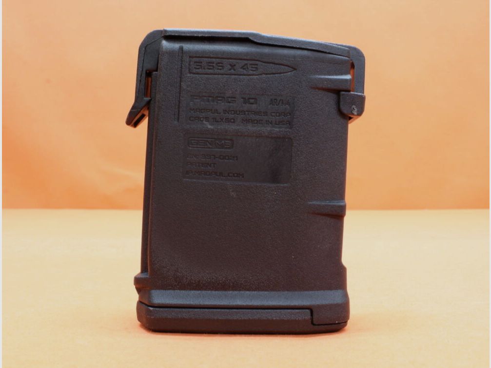 Magpul AR-15: Magazin Magpul PMAG 10-Schuss (MAG559-BLK) Gen.M3 Polymer Black .223Rem Geeignet z.B. für Waffen Typ AR15/ OA-15/ SIG516/ SIG M400/ HERA THE15th, Bild 1 von 3