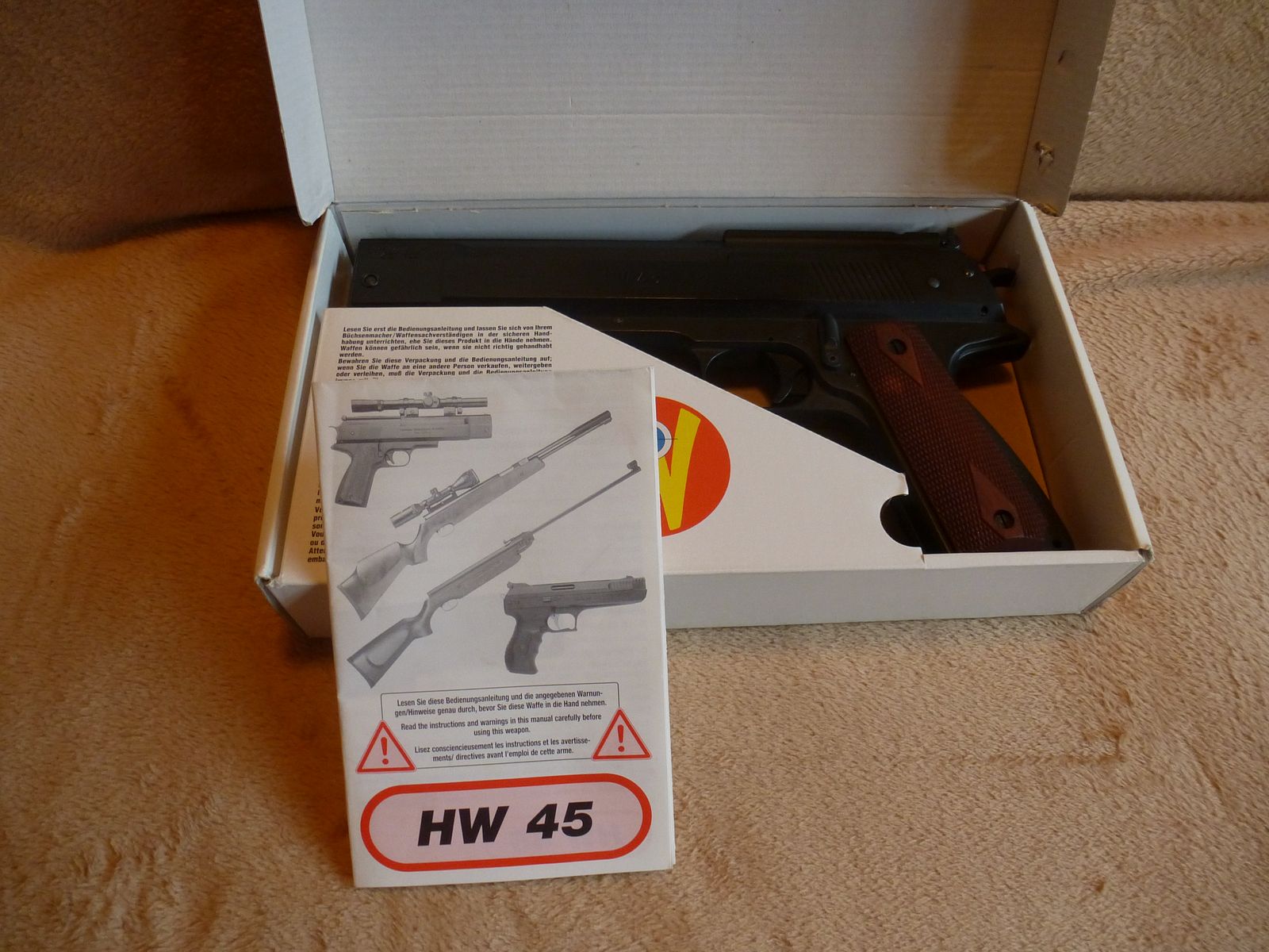 Weihrauch HW45 brüniert - Luftpistole 4,5mm