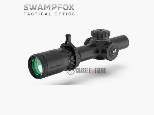 Lunette LPVO SWAMPFOX Tomahawk II 1-6x24 SFP Rouge BDC 34mm