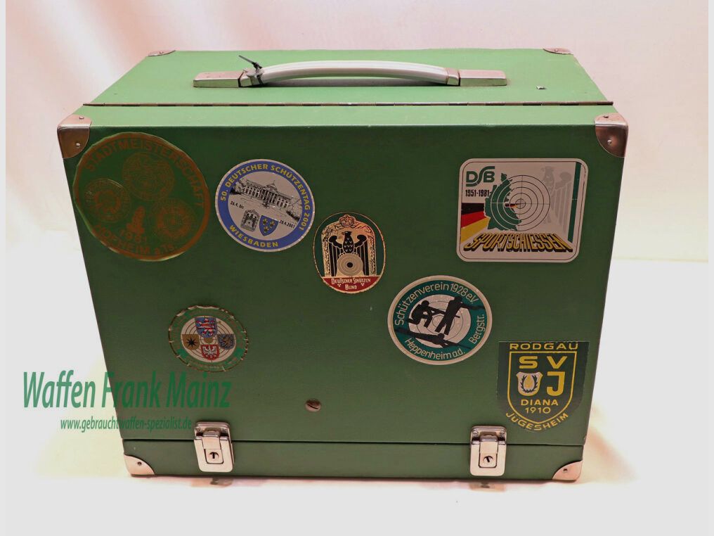 Cajas de Pistoleras de Madera Alemanas Diversas con Telescopio para 4 Pistolas
