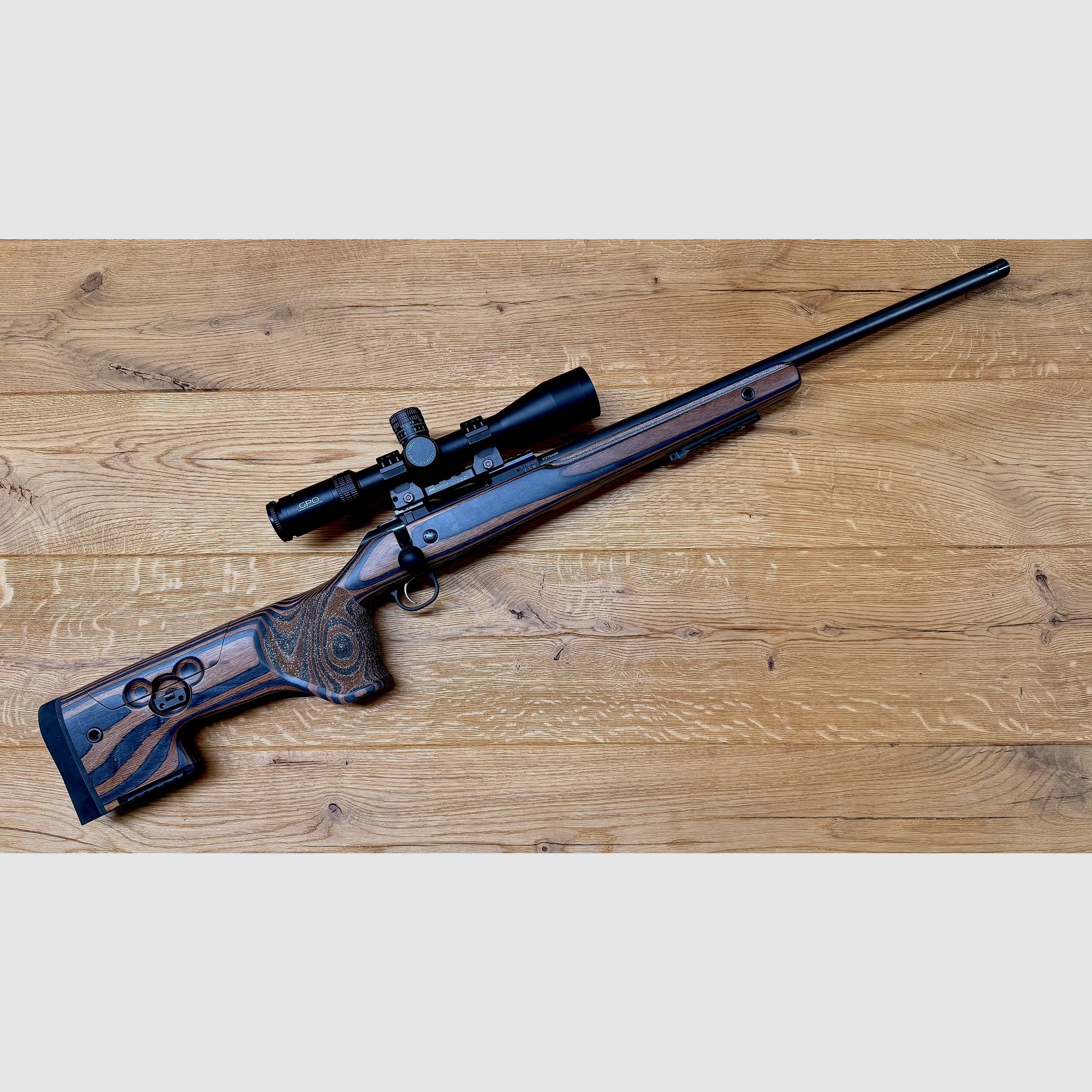 CZ 600+ Range / .308Win / inkl. GPO Spectra 6x 4,5-27x50i & MAK Blockmontage mit Vertikalhebel & Gunwerks Elevate Bipod
