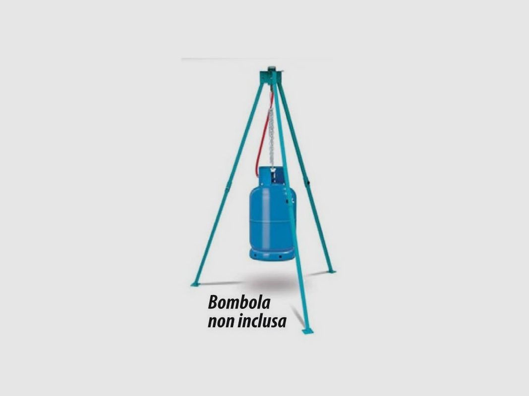 Tripod for cannon to scare away ungulates and birds, image 1 of 2