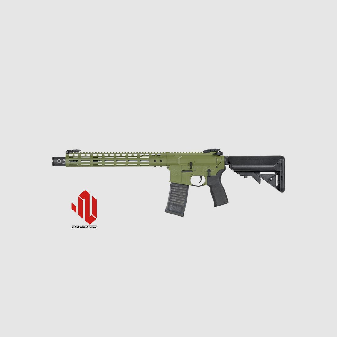 Noveske 13.7" Gen III INFIDEL S-AEG mit Eshooter ETU, 'Bazooka Green'
