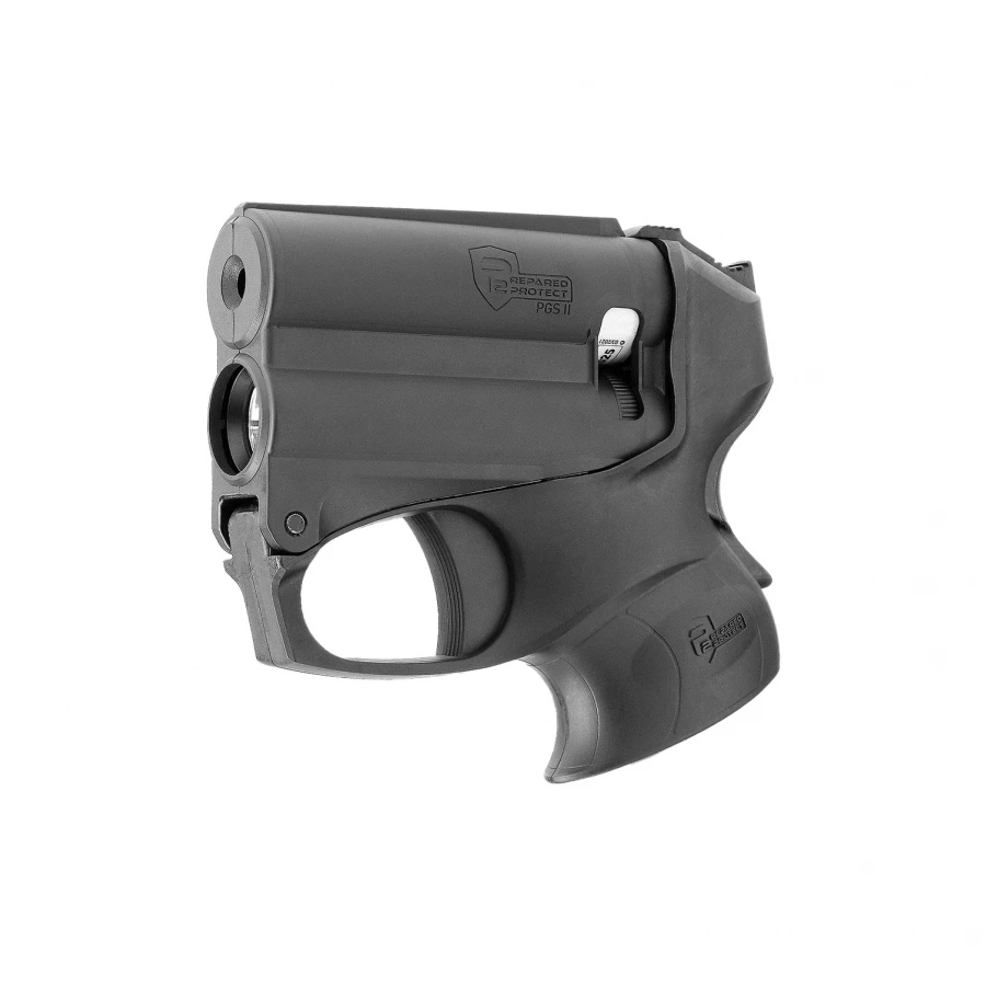 P2P PGS II KIT pepperspraywerper met zaklamp, zwart