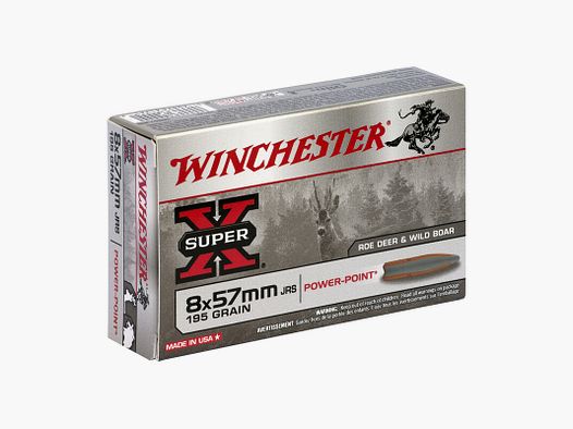 Patronen 8×57 Jrs Super X Power Point 195 gr X20