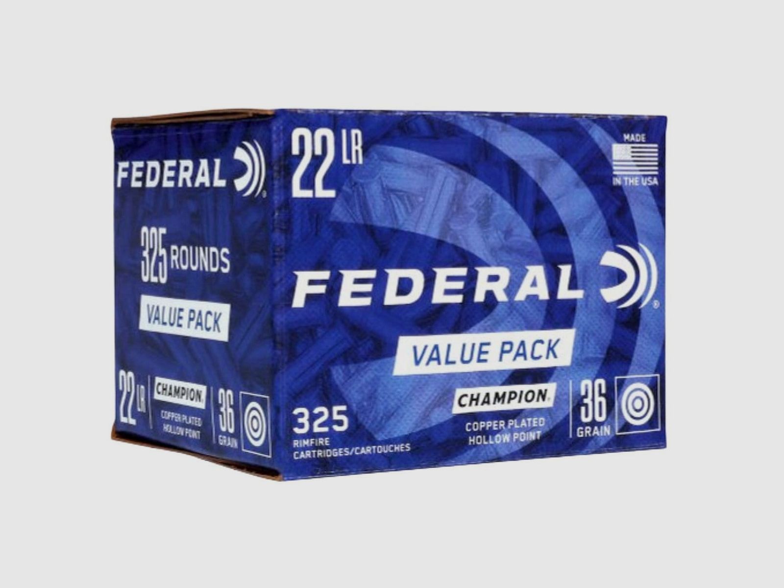 FEDERAL .22 LR CPHP verkupfert Hohlspitz 36gr 325 St.