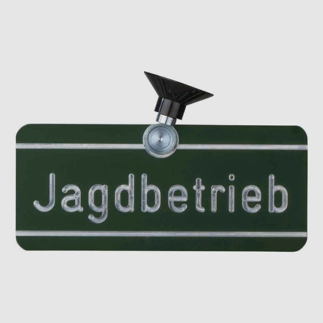 Autoschild Jagdbetrieb