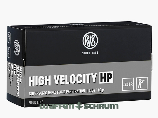 RWS High Velocity HP 2.6g - 40gr .22lr