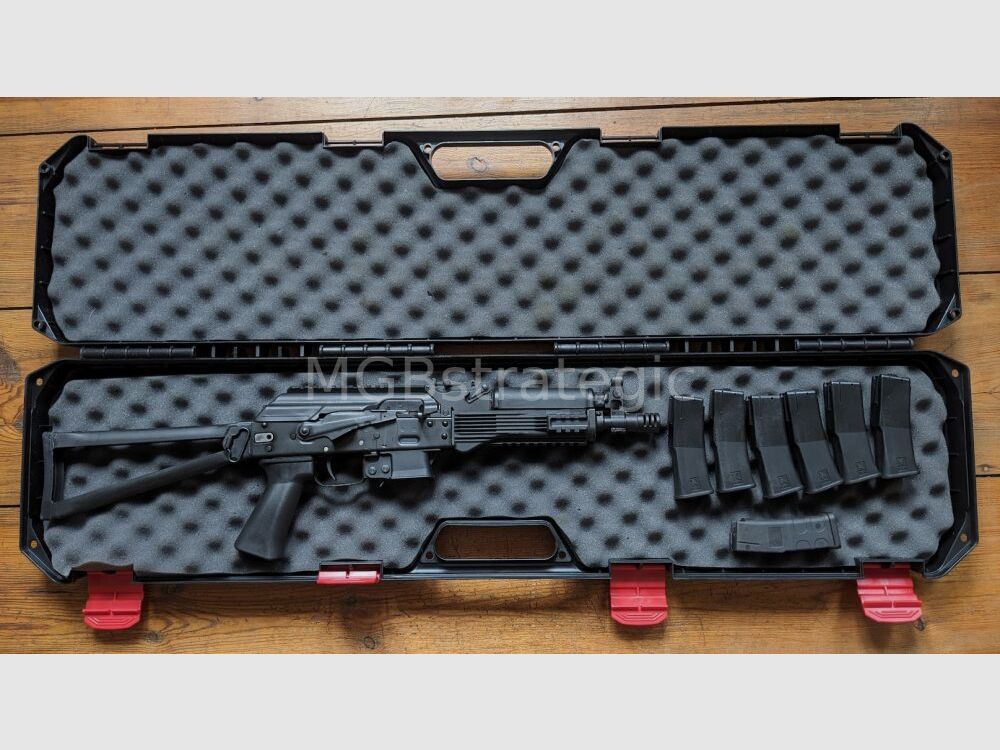 Kalashnikov USA - KP-9 mit Klappschaft - halbautom. Pistole 9mmLuger inkl. 7x 10 Schuss Magazin - System AK47 AK74 AK-74 AK-47 KP9 - Umbau auf Langwaffe auch Sport gegen Aufpreis möglich!