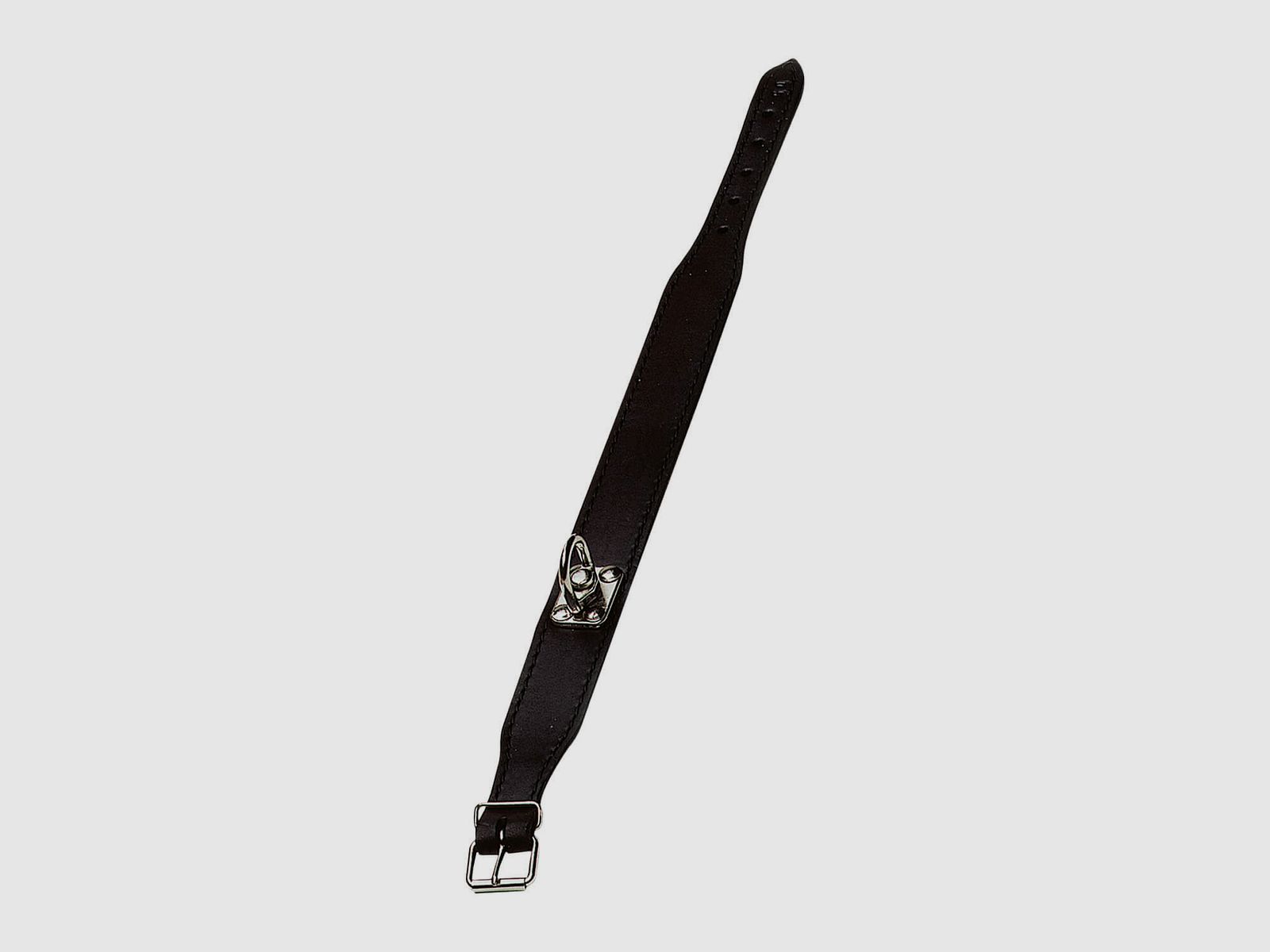Collare in pelle marrone - S
