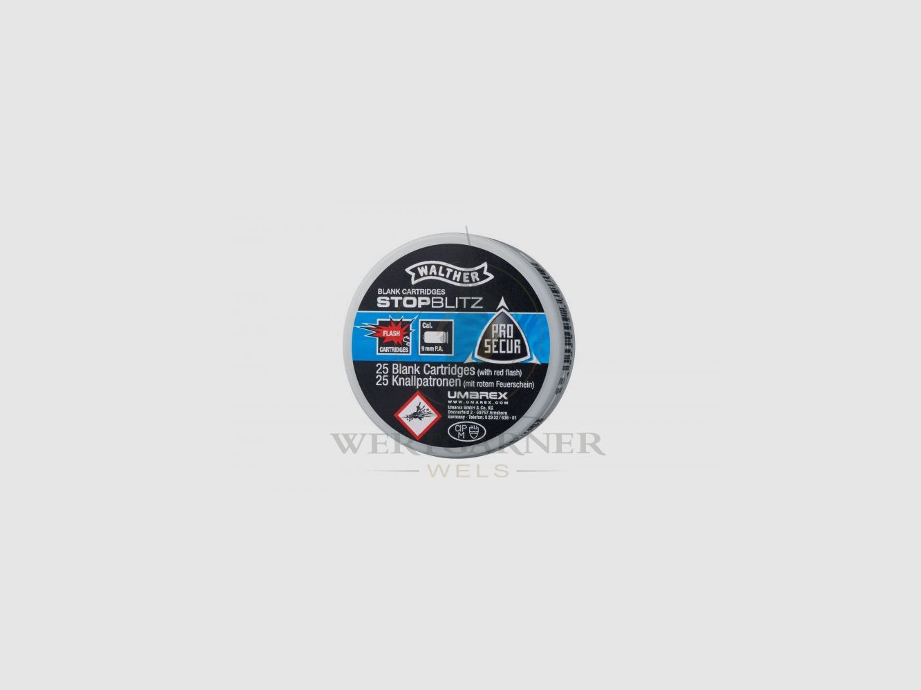Walther ProSecur Stop Blitz 9mm P.A.K. 25ud.