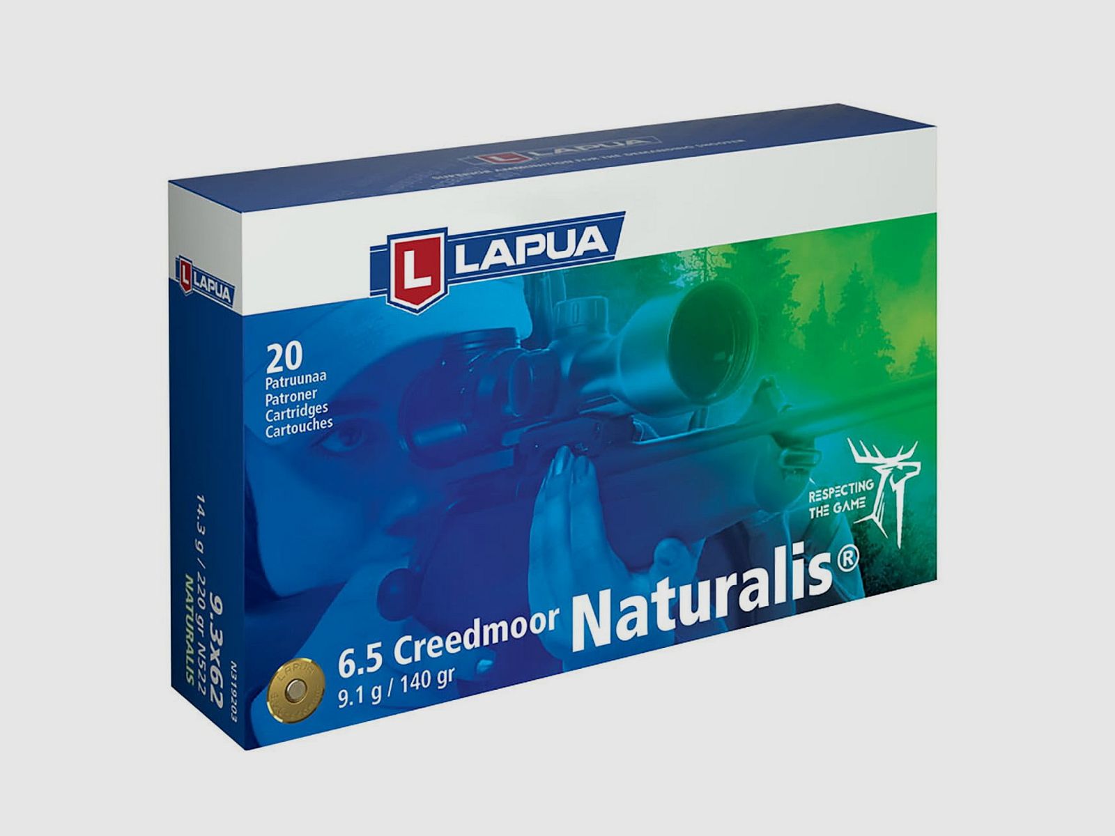 Lapua 6,5 Creedmoor Naturalis 140 grs. 20 Stk.