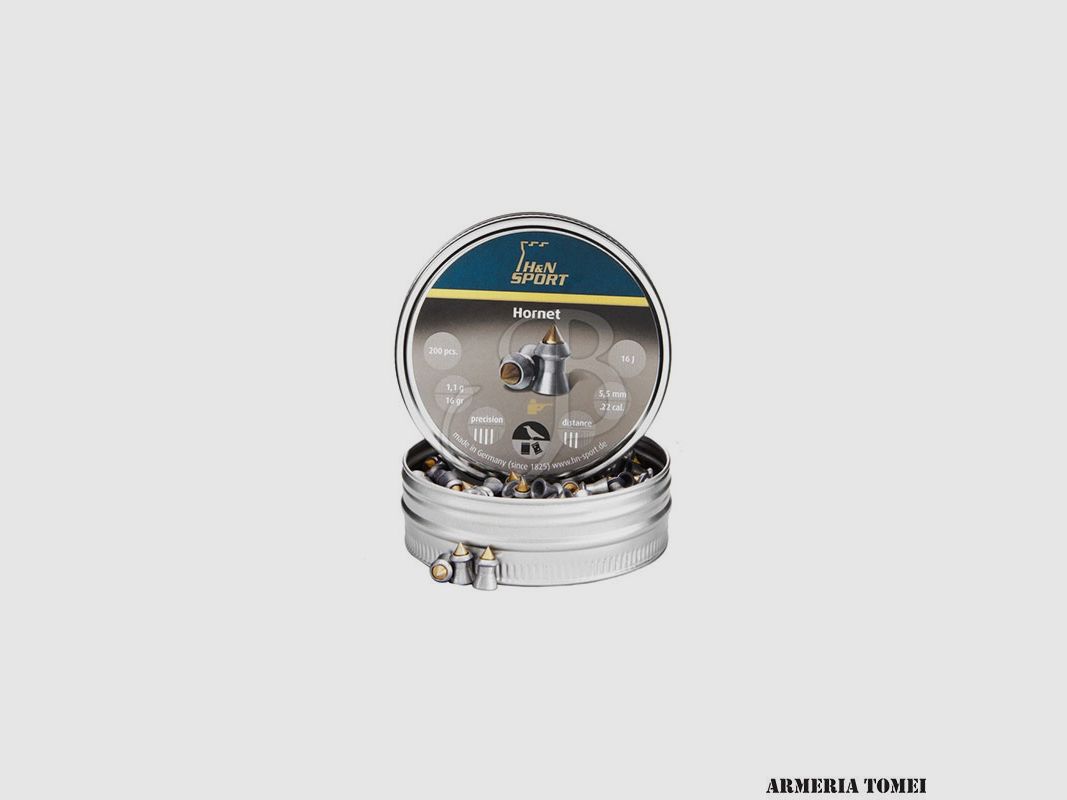 BULLETS AIR – H&N DIABOLO HORNET 5.5MM PACK. 200 PCS.