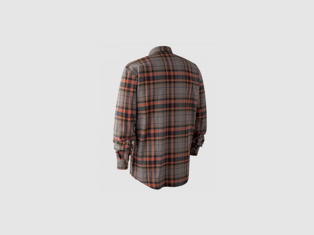 Deerhunter Geruit Shirt Oranje en Grijs mod. Marvin art.8187 DEERHUNTER, afbeelding 3 van 3