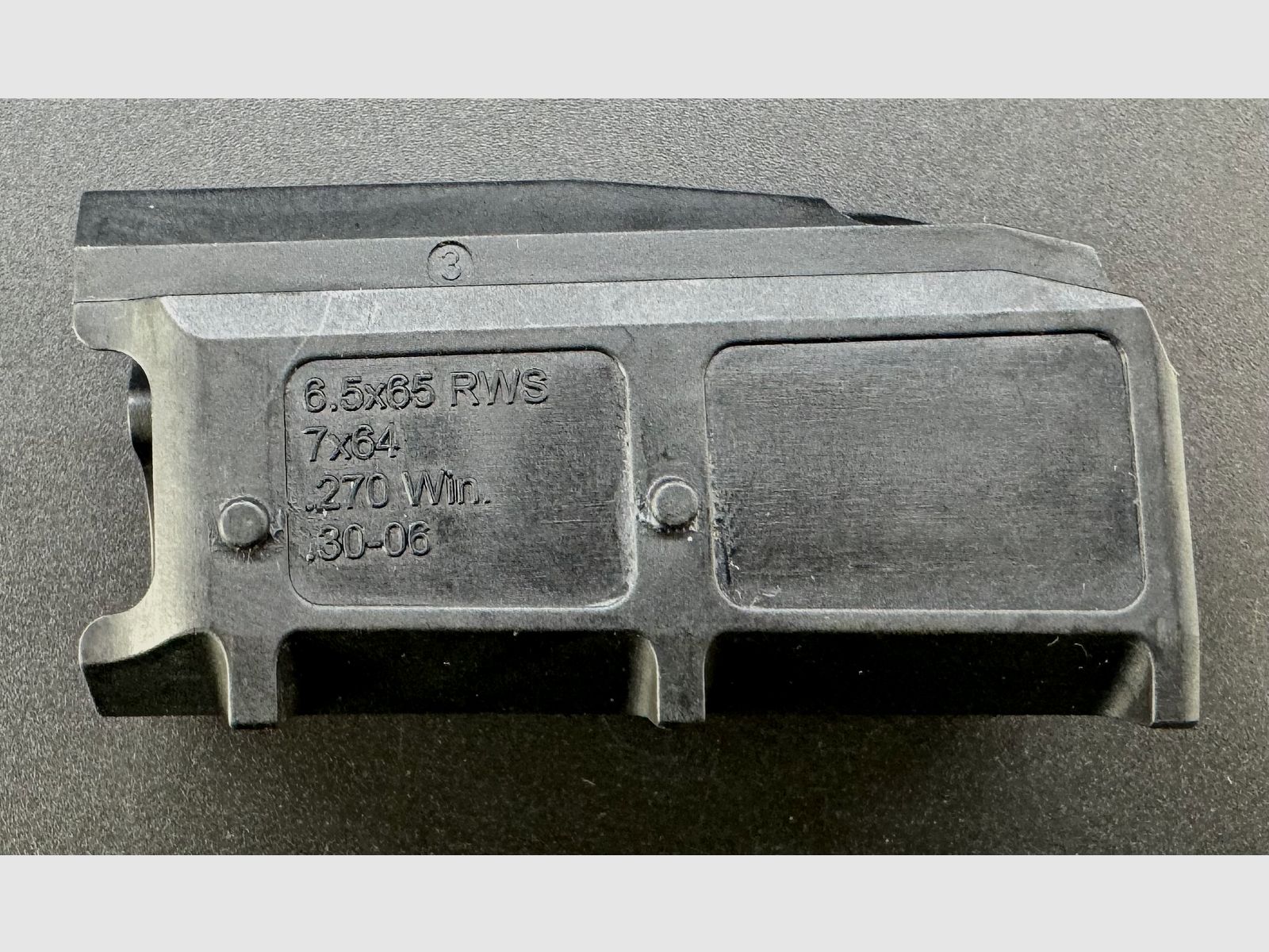 Blaser R8 barrel caliber: .30-06Spring (standard version) with open sights with magazine insert