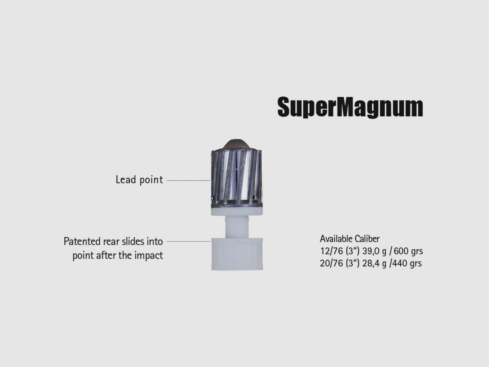 12/76 Brenneke Super Magnum 39g (1202525), imagen 2 de 2