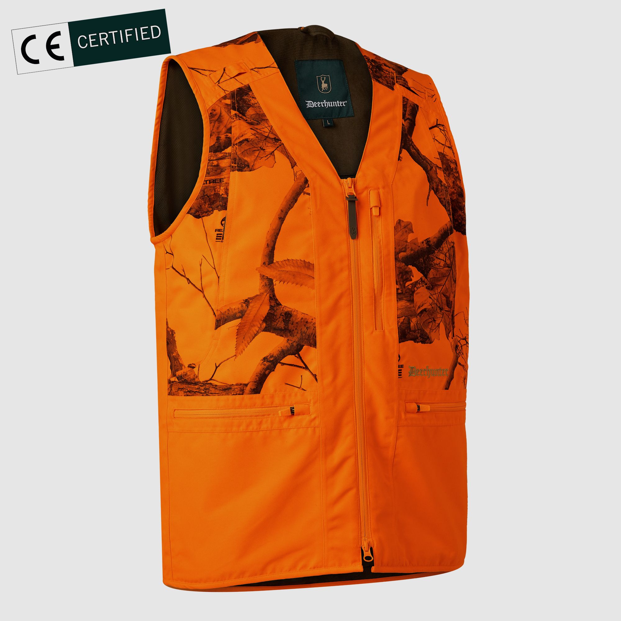 Deerhunter Eagle Weste Herren Realtree Edge® Safety Orange L