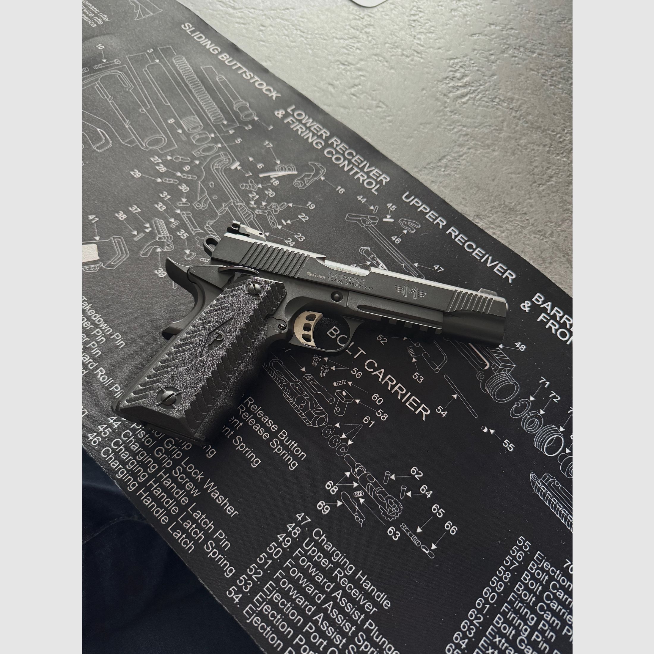 Pistole Messerschmitt 1911 Schwarz PC9 5″, Kal. 9mm