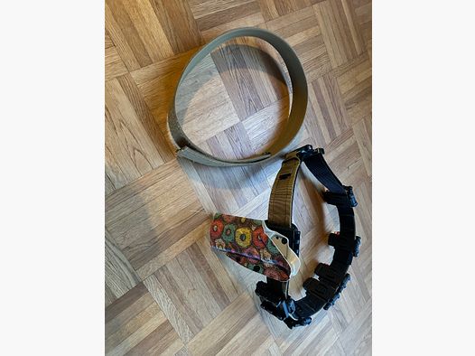 Black Trident Belt & IPSC Holster 