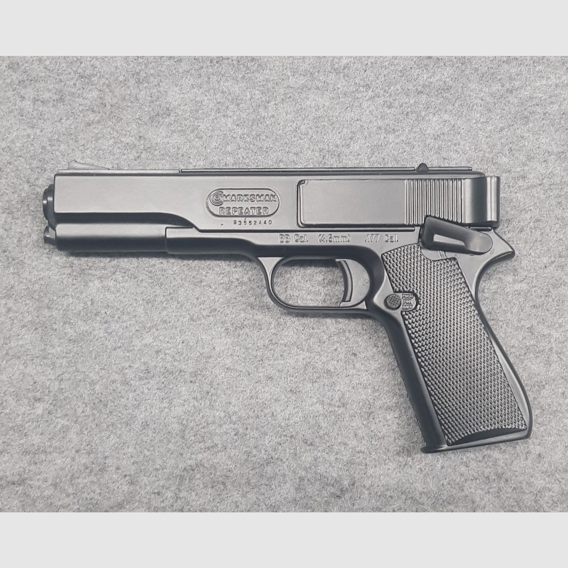Sammler Zustand seltene Marksman Repeater Mod. 1010 Pistole Cal. 4,5mm BB Diabolo Luftpistole