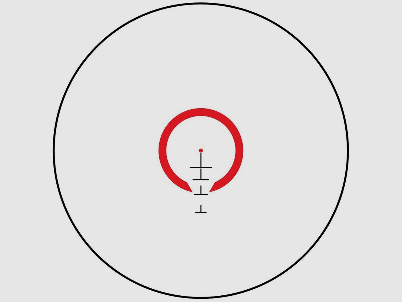 BUSHNELL AR 1-8×24 SFP BTR-1 verlicht riflescope., afbeelding 6 van 6