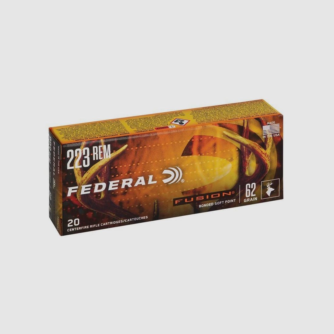 Federal .223 Rem Fusion Kugelmunition 4 g / 62 gr, Bild 2 von 2