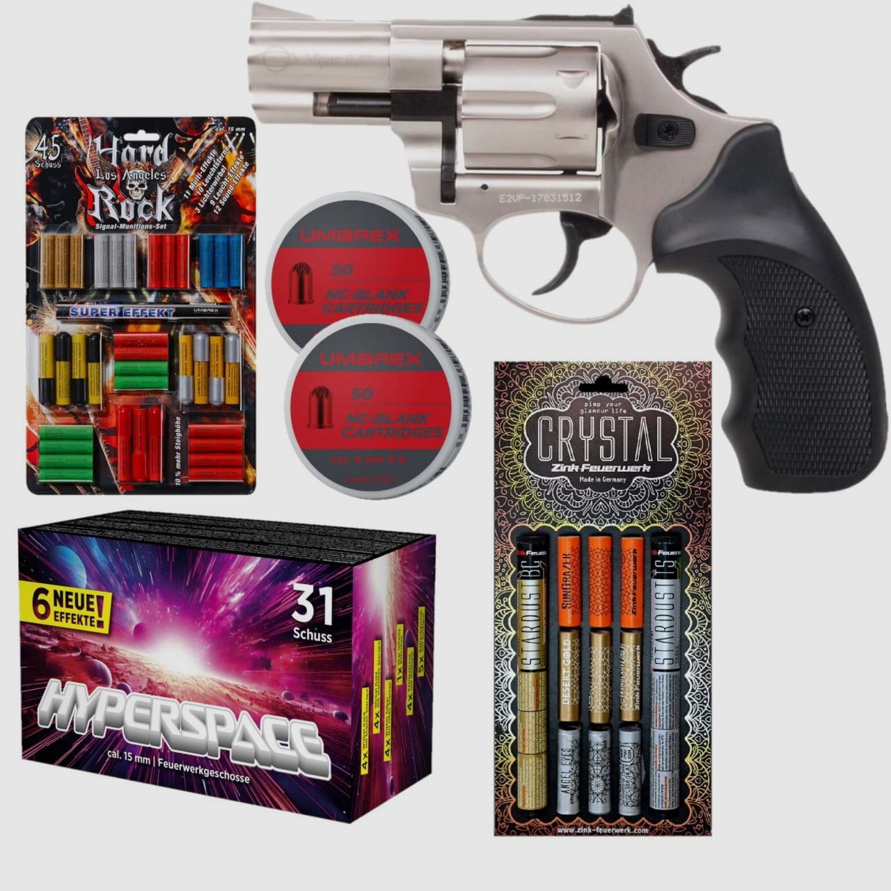 Feuerwerk Revolver Set Ekol Viper 2,5 Zoll Schreckschuss