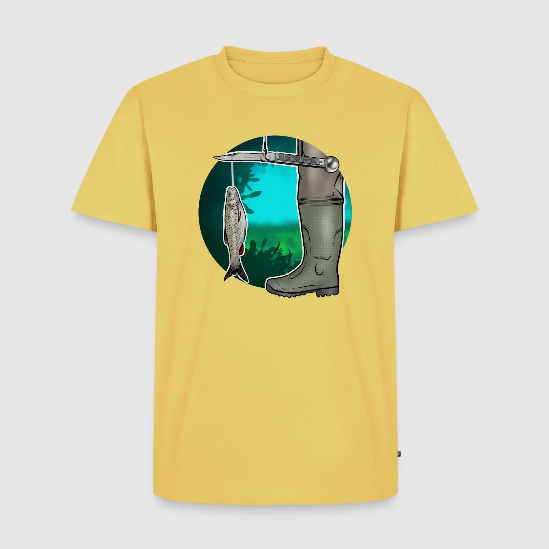 PUMA Heren Premium T-Shirt "Waagemesser – Petri Heil"