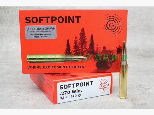 Geco Teilmantel .270 Win. 140gr. 9,1g 20 Stück Staffelpreis