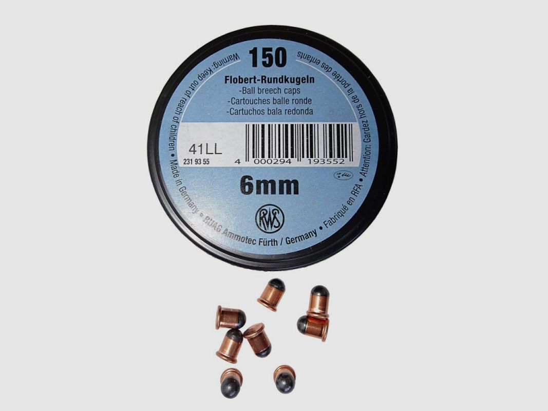 RWS Flobert Rundkugel 6 mm, Bild 1 von 2