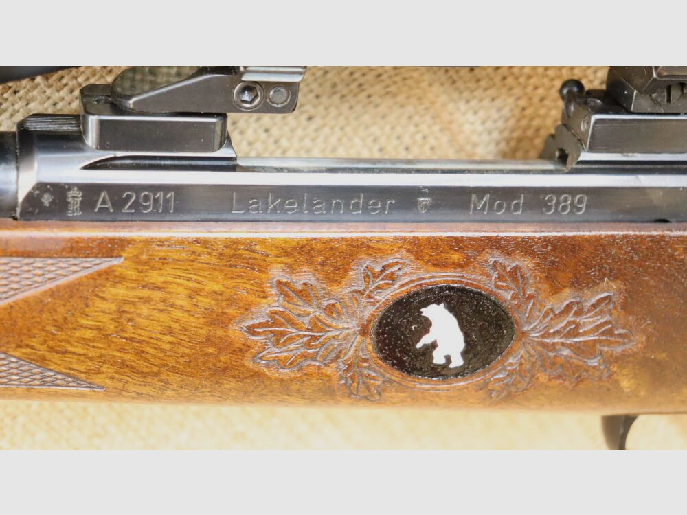 Kongsberg Lakelander Mod. 389 avec lunette Leupold calibre 9,3x62