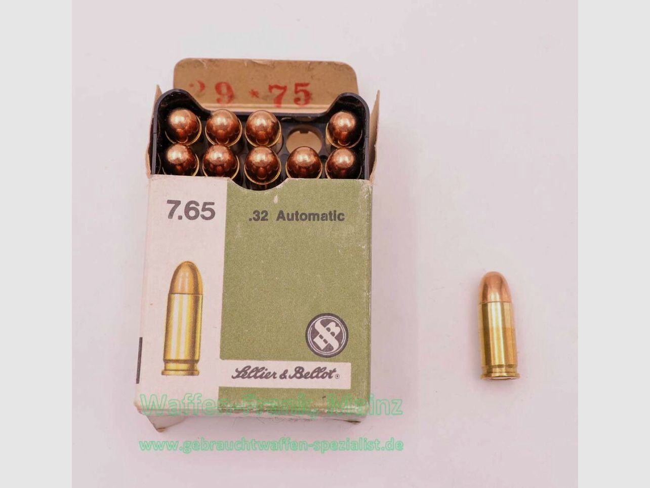 Sellier & Bellot CZ Pistoolmunitie 7,65mm Browning/.32ACP