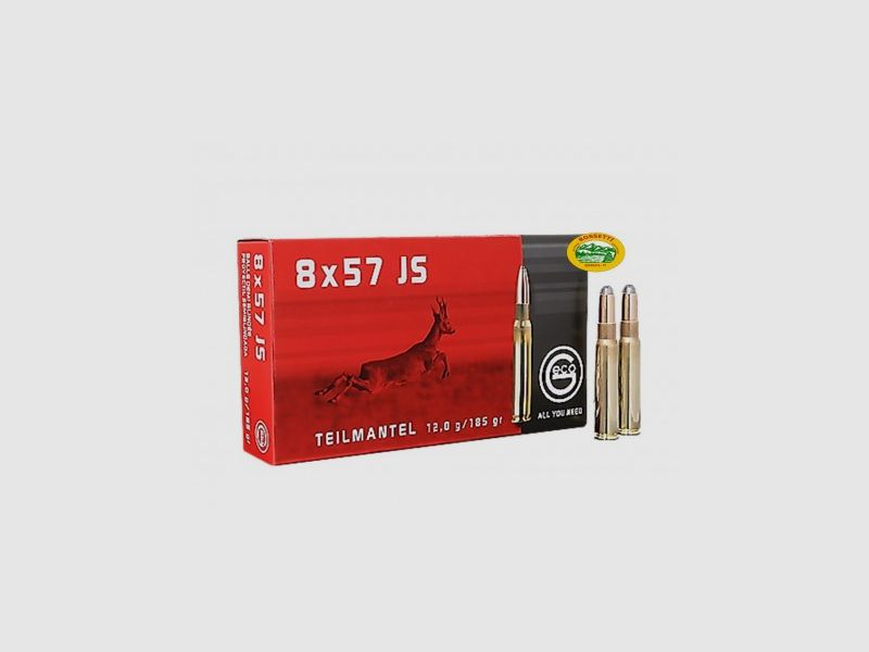 GECO Munition Kal. 8X57 JS TM.185gr