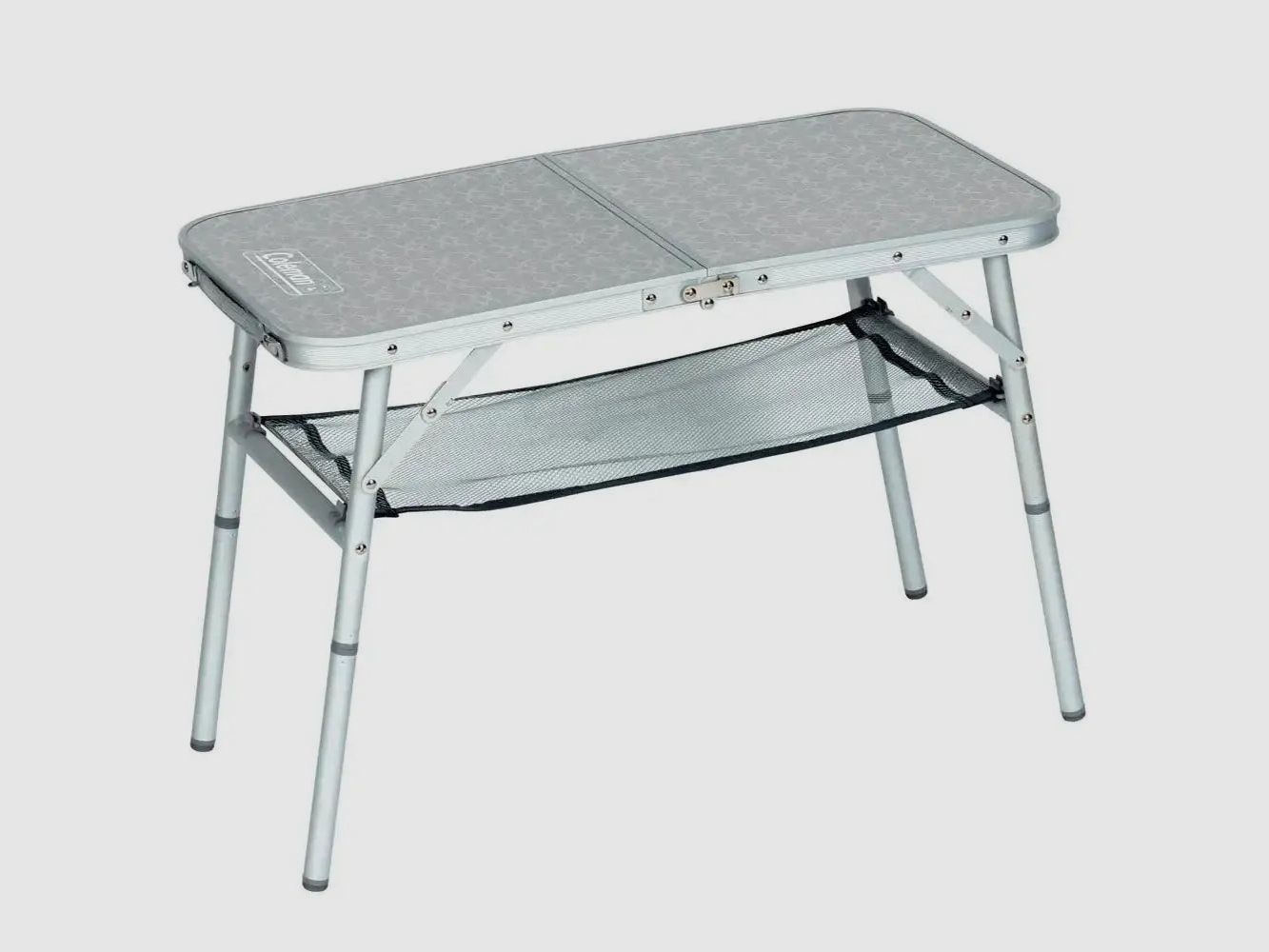 Mesa plegable Coleman Mini Camp color plateado