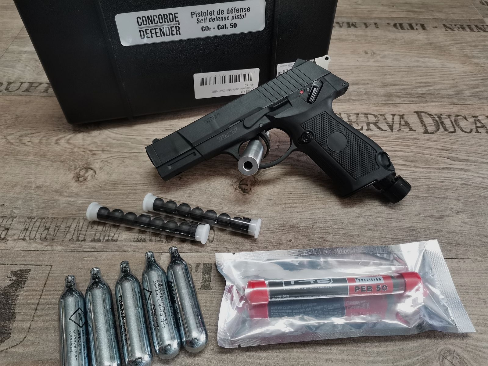 Home Defence Pistool CO2 Marker Cal. 0.50 Concorde Defender - Verdediging Trainingsmarker