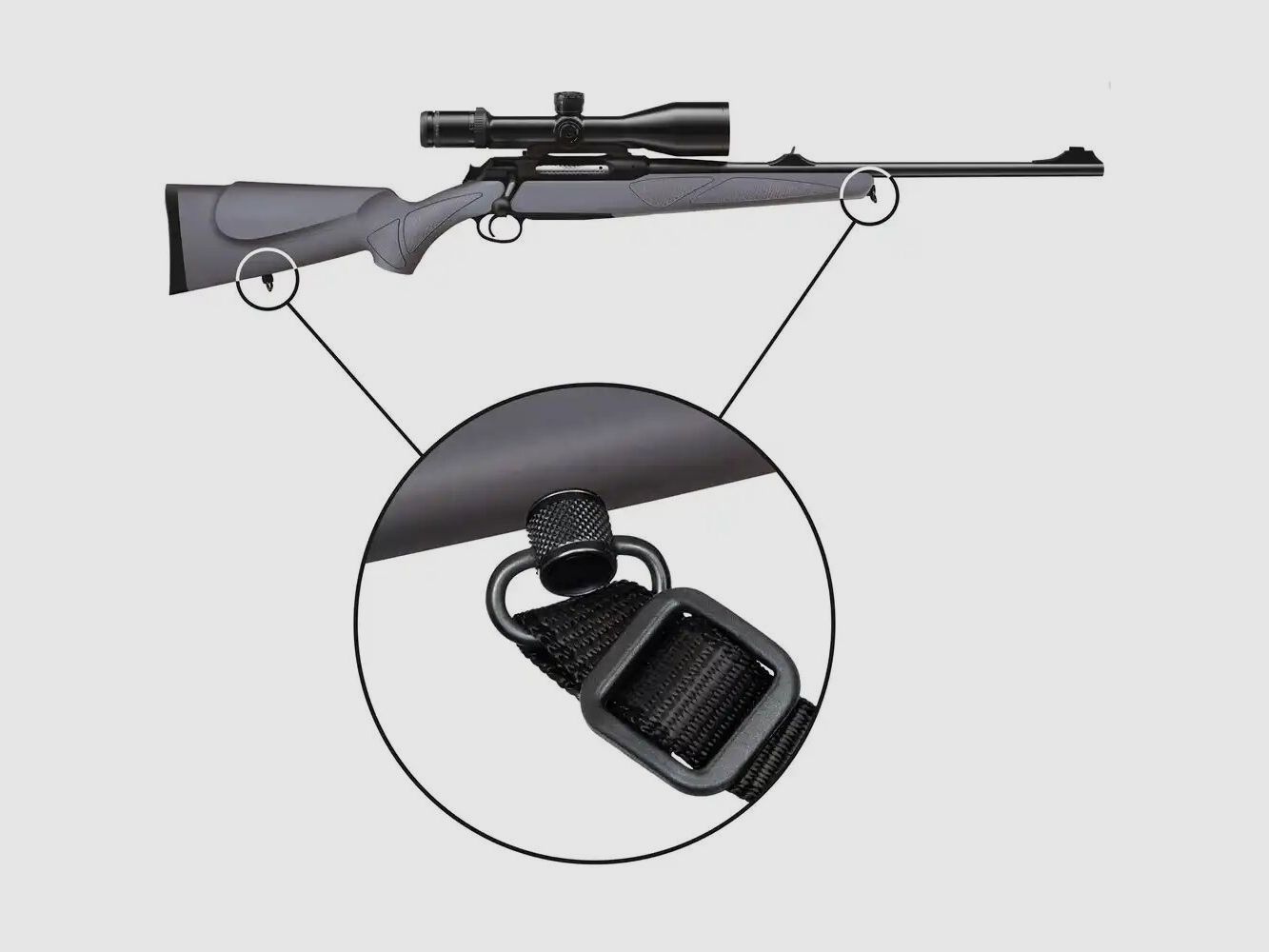 Halder étriers et douilles "Push & Go" pour manches en plastique