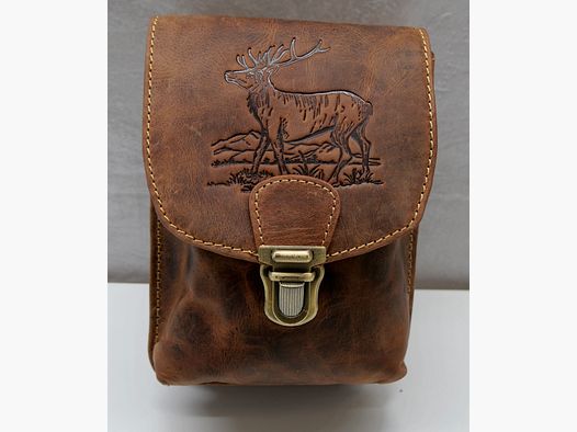 B-Ware Greenburry Leder Gürteltasche Vintage Hirsch braun 1754H-STAG3-25