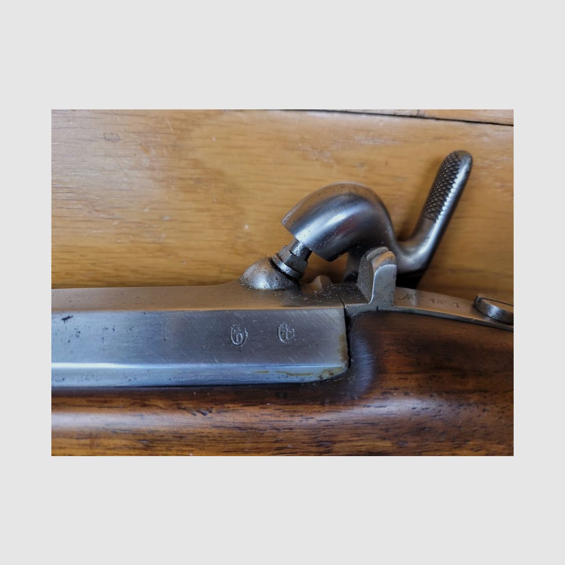 Très rare fusil d&rsquo;infanterie modèle 1857 – non transformé tabatière – Manufacture impériale de Mutzig – beaux poinçons – TBE+, image 21 sur 28