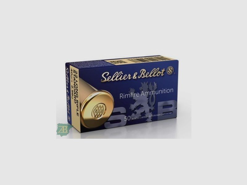 Büchsenmunition Kurzwaffe Sellier & Bellot .22 LR SB Standard 40gr