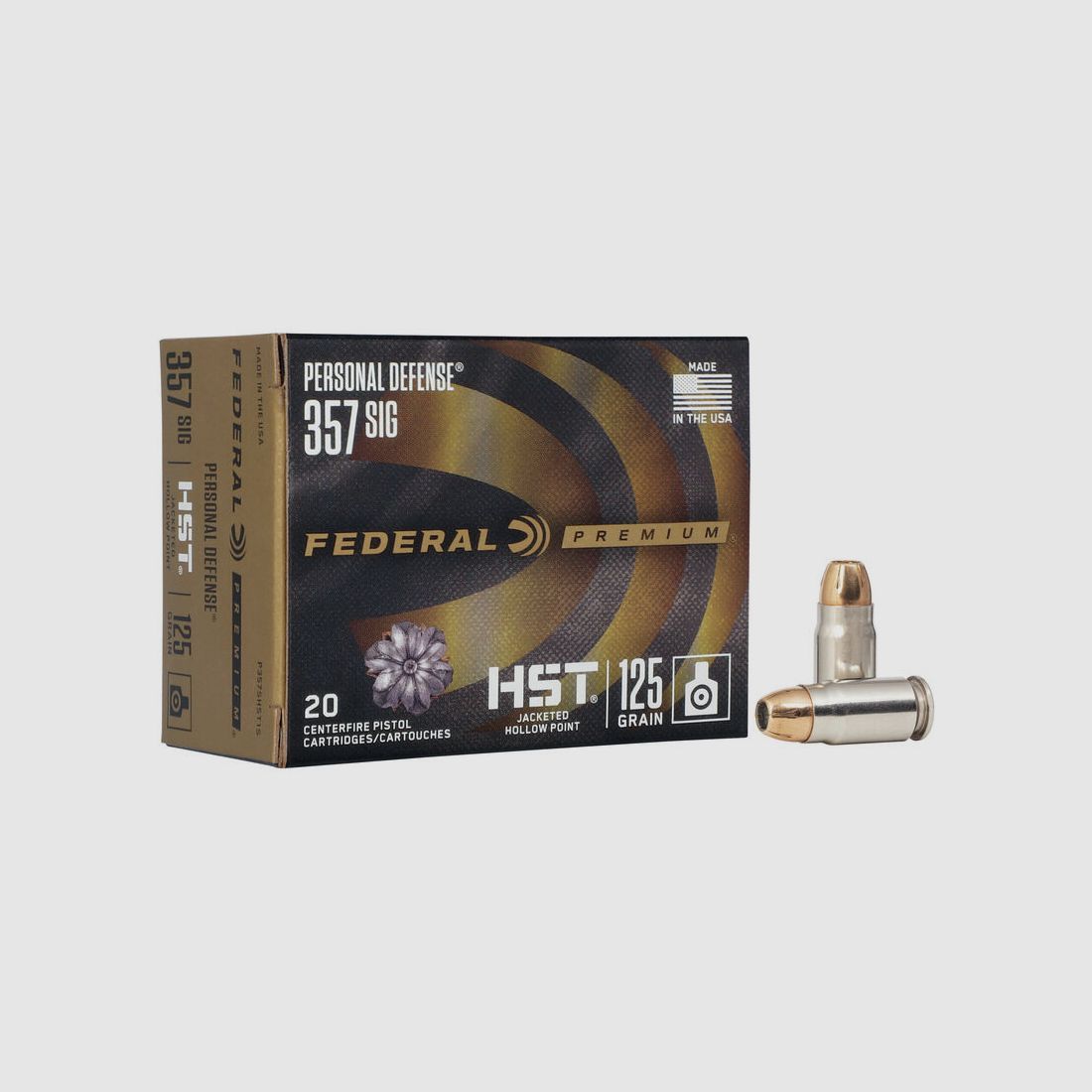 Federal Premium Personal Defense HST Law Enforcement .357 Sig 125GR JHP 50 Patronen