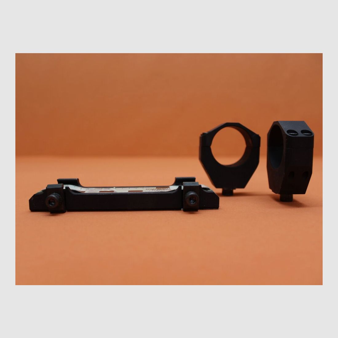 BUND Surplus Blockmontage 34mm mit STANAG-Schnittstelle Alu schwarz matt für Picatinnyprofil BH=31,5mm