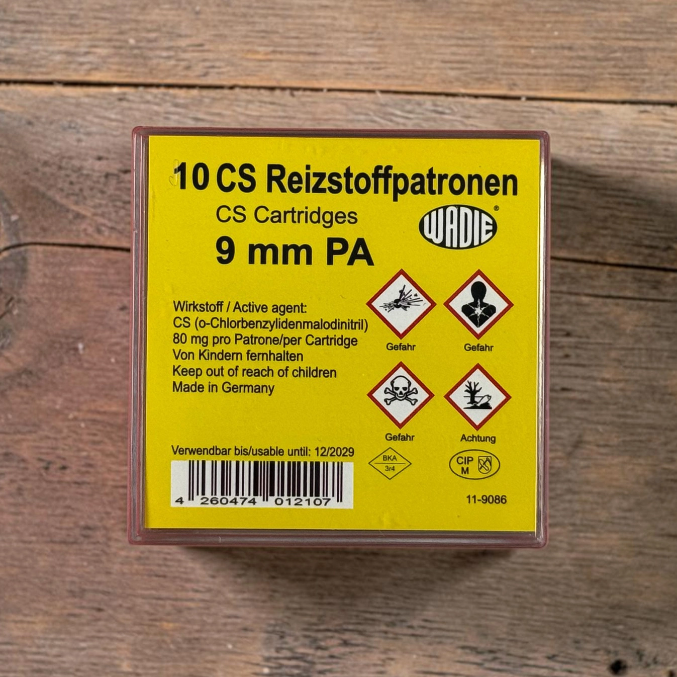 Wadie CS Reizstoffpatronen 9mm PAK