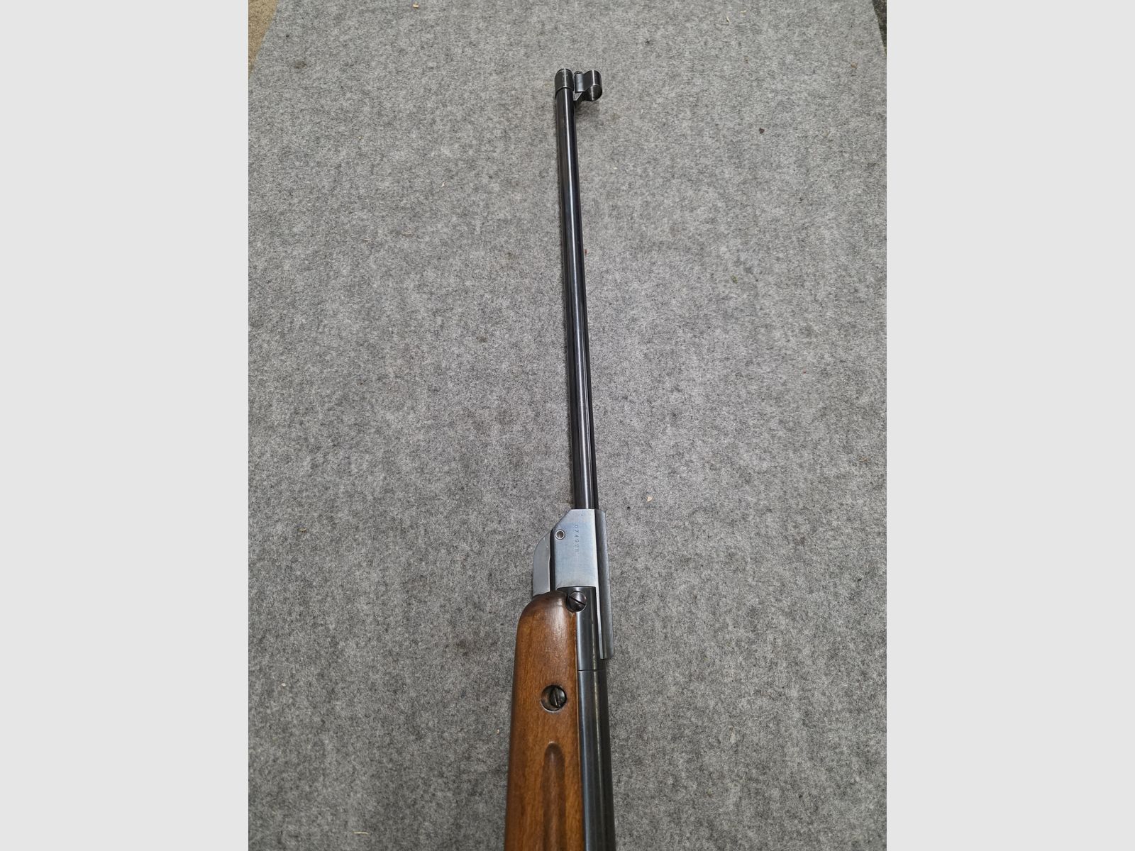 Vecchio Walther Mod. 53 Knicker carabina ad aria con diottra senza marchio F degli anni '50/'60 cal. 4,5mm Diabolo, immagine 12 di 12