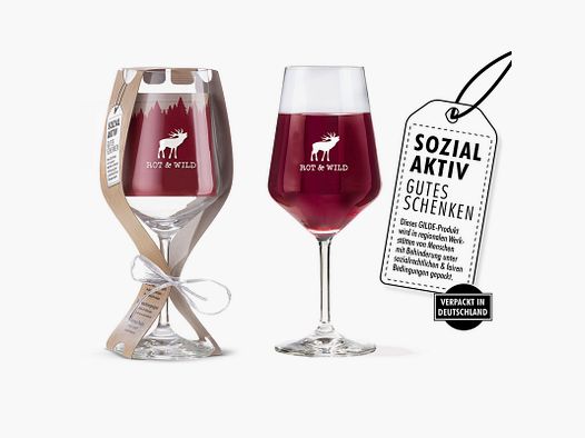 Weingläser Rot und Wild