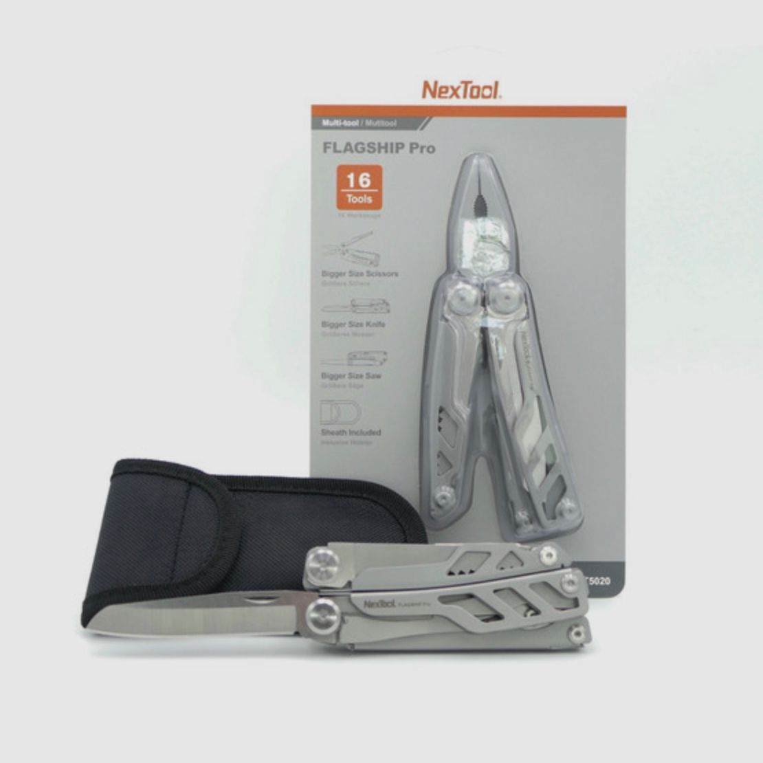 Nextool KT5020 Multi-Tool Flagship 2019 DE Version Multifunktionswerkzeug Multitool silber